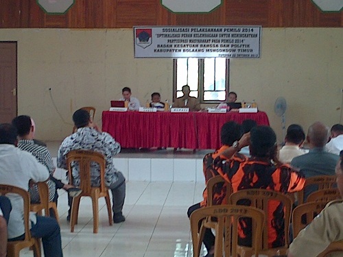 Sosialisasi Pemilu 2014 Kurang di Minati Pengurus Partai Maupun Caleg